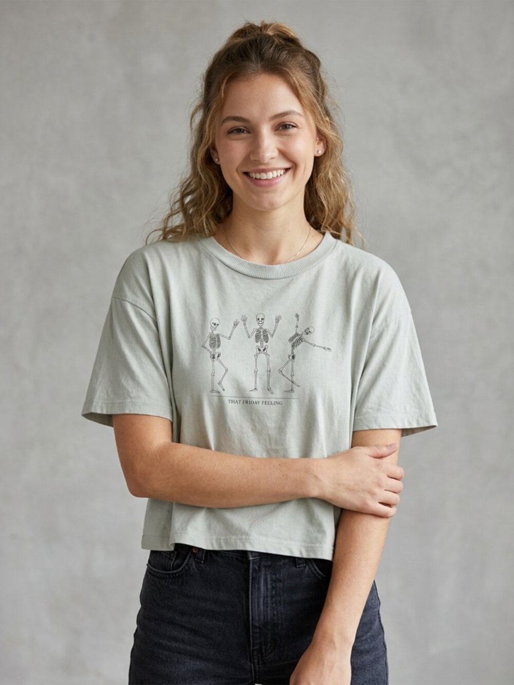 American Eagle Skeleton Tee